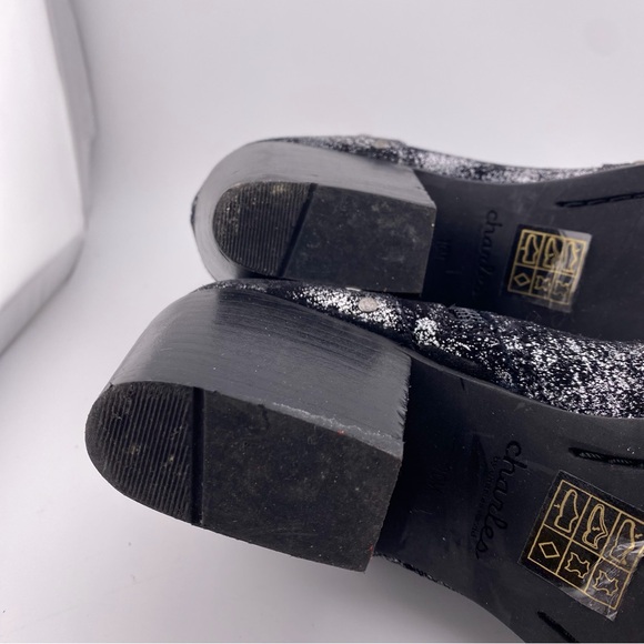 Charles by Charles David Ankle Fine Leather Ankle Boots in Silver and Black - Picture 5 of 8